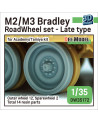 DEF Model - US M2/M3 Bradley Roadwheel set - Late type (for Academy/Tamiya 1/35) - DW35172