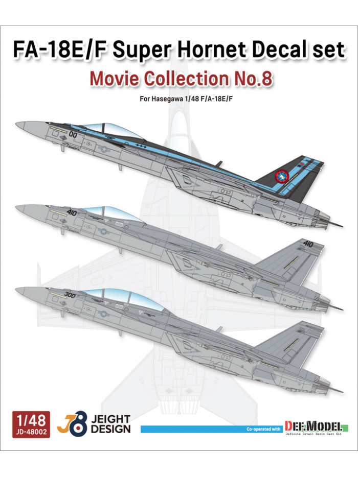 DEF - F/A-18E/F Super Hornet Decal set - Movie Collection No.8 - JD48002