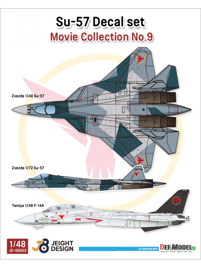 DEF - Su-57 Decal set - Movie Collection No.9 - JD48003