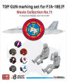 DEF - TOP GUN Marking set for F/A-18E/F - Movie Collection No.11 - JD48004