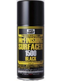 GNZ - Mr. Finishing Surfacer 1500 Black 170ml Spray - B526
