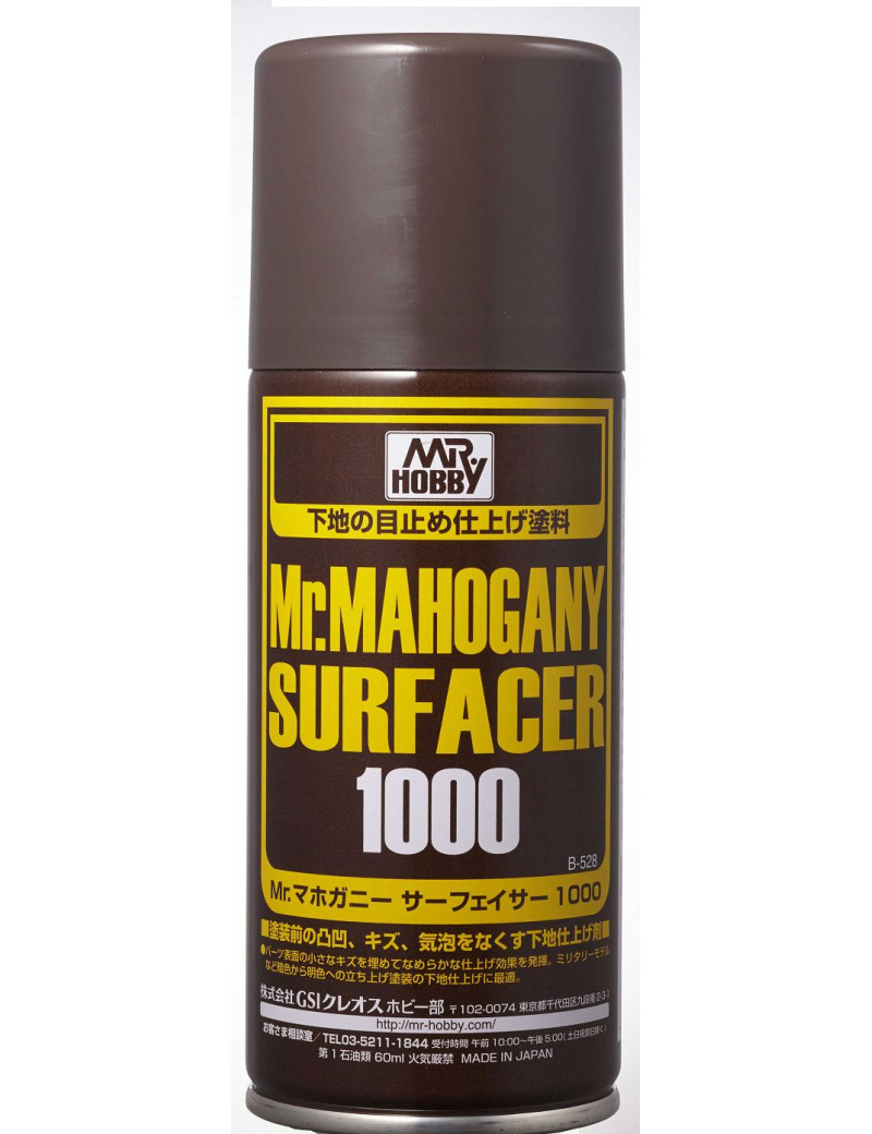 GNZ - Mr. Mahogany Surfacer 1000 Gray 170ml Spray - B528