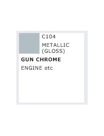GNZ - Mr. Color Metallic (Gloss) Gun Chrome (H95) - Engine - C104