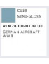GNZ - Mr. Color Semi-Gloss Light Blue RLM 78 - German Aircraft WW II - C118