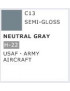 GNZ - Mr. Color Semi-Gloss Neutral Grey H-22 USAF Army Aircraft - C13