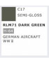GNZ - Mr. Color Semi-Gloss Dark Green RLM 71 H-64 German Aircraft WW II - C17
