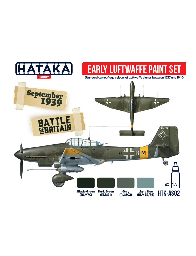HTK - Early Luftwaffe paint set - AS02