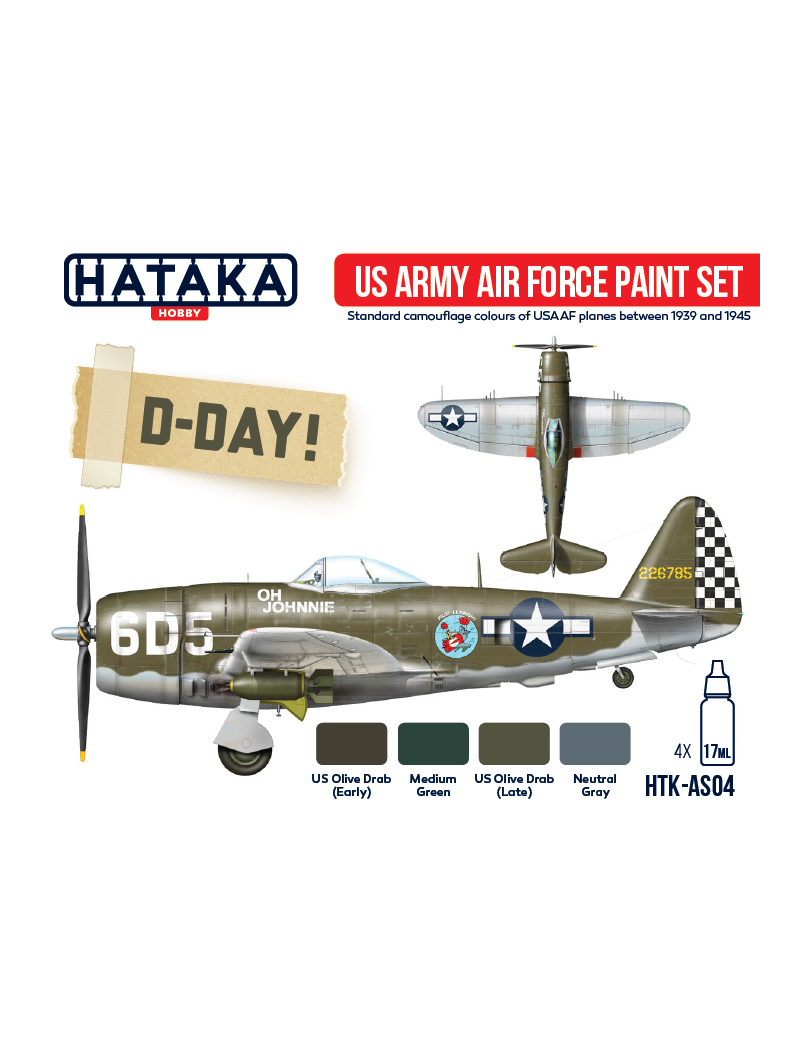 HTK - US Army Air Force paint set - AS04