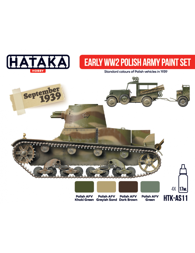 HTK - Early WW2 Polish Army paint set - AS11