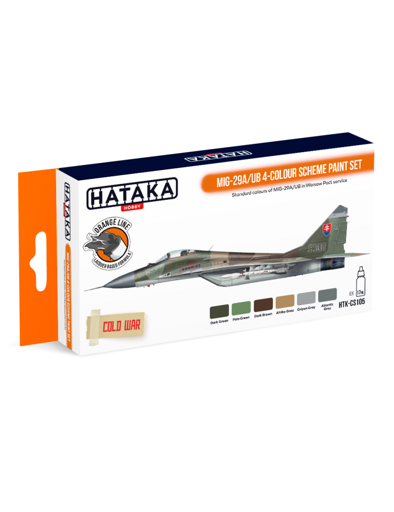 HTK - MiG-29A/UB 4-colour scheme paint set - CS105