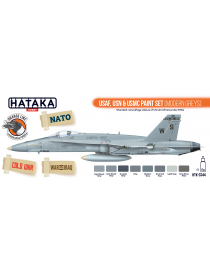 HTK - USAF, USN & USMC paint set (modern greys) - CS44