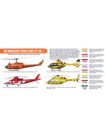 HTK - Air Ambulance (HEMS) paint set vol. 1  - CS76