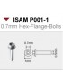 ISAM - 0.7mm Hex-Flange-Bolts 10pcs - P001-1
