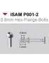 ISAM - 0.8mm Hex-Flange-Bolts 10pcs - P001-2