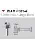 ISAM - 1.3mm Hex-Flange-Bolts 10pcs - P001-4