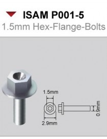 ISAM - 1.5mm Hex-Flange-Bolts 10pcs - P001-5
