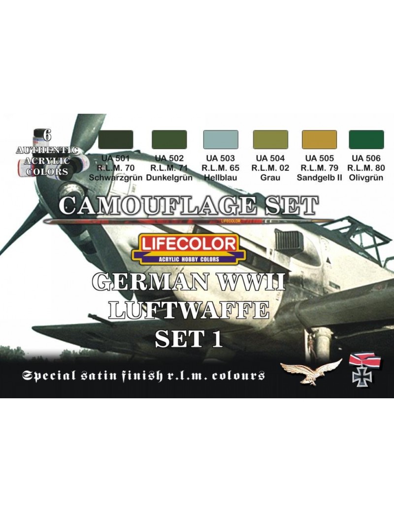 Lifecolor - German WW II Luftwaffe Set 1 - CS06