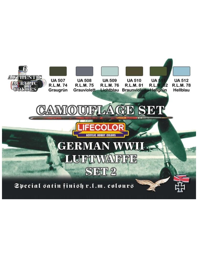 Lifecolor - German WW II Luftwaffe Set 2 - CS07
