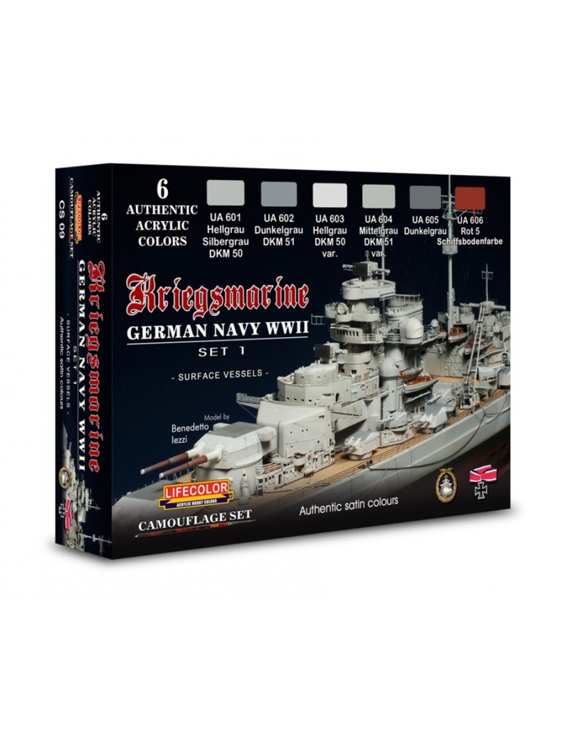 Lifecolor - Kriegsmarine German Navy WW II Set 1 - CS09