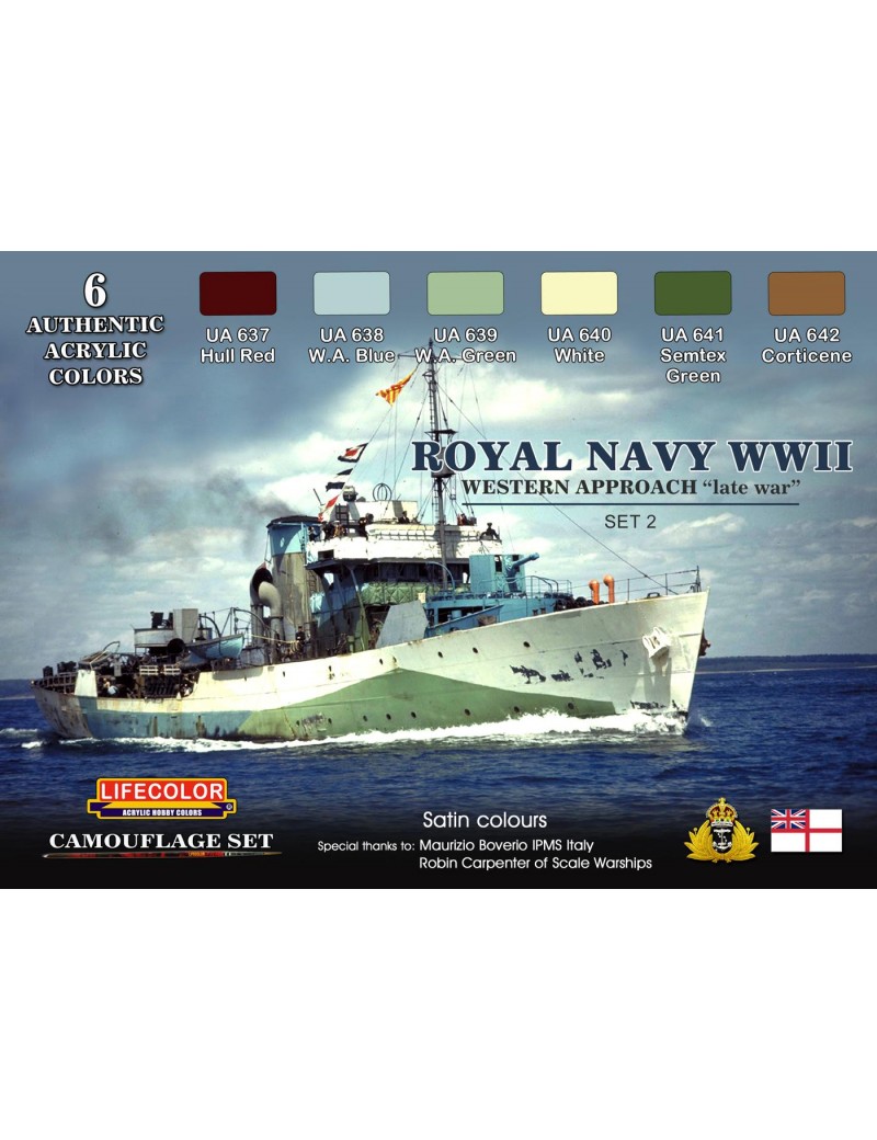 Lifecolor - Royal Navy WW II Western Approach - CS34