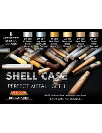 Lifecolor - Shell Case Perfect Metal No1 Diorama Acrylic Set - CS47
