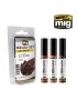 MIG - Oilbrusher Rust Tones Set - 7501