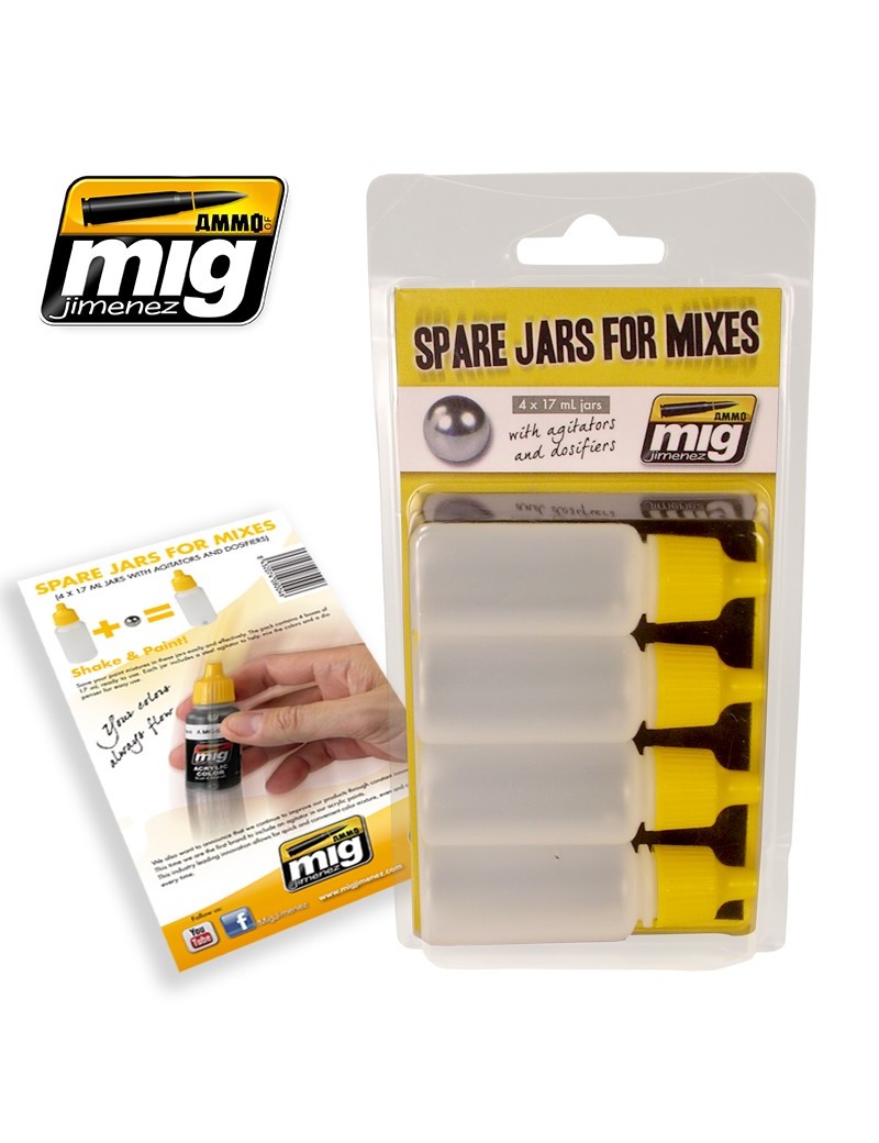 A.MiG - Spare Jars for Mixing - 17ml - 8004