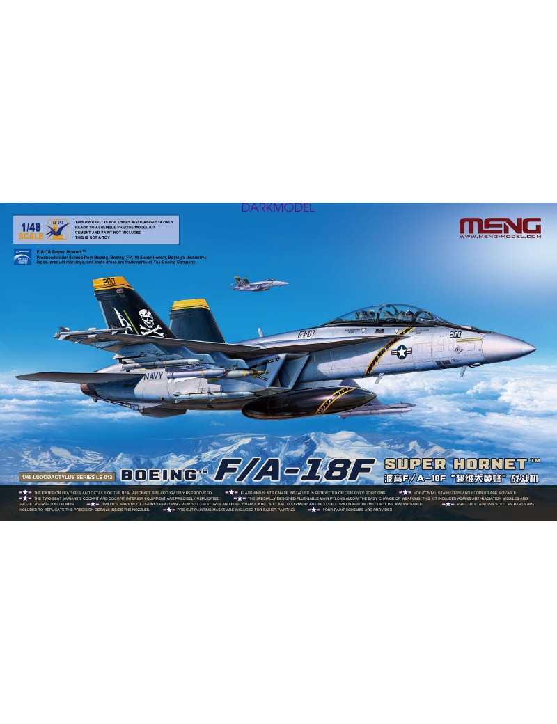 MENG - 1/48 F/A18F Super Hornet Fighter - LS013