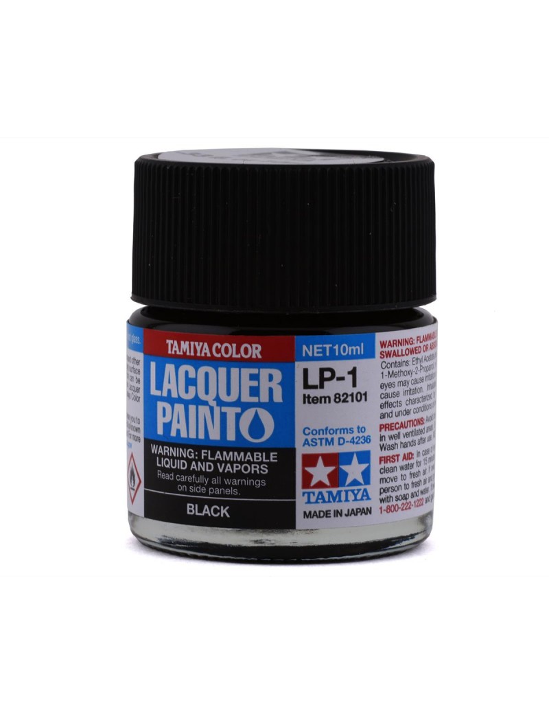 Tamiya - Color Lacquer Paint Black - LP1