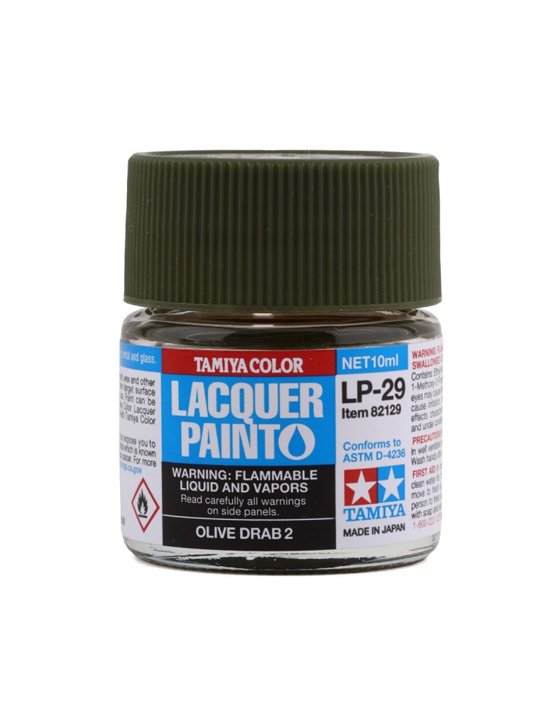 Tamiya - Color Lacquer Paint Olive Drab 2 - LP29