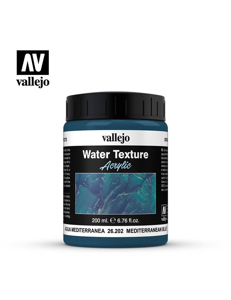 Vallejo Diorama Effect - Mediterranean Blue - Water Texture 26202