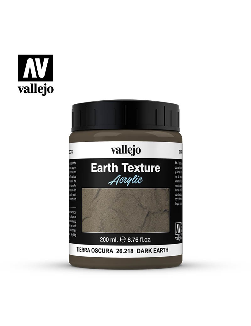 Vallejo Diorama Effect - Dark Earth - Earth Texture 26218