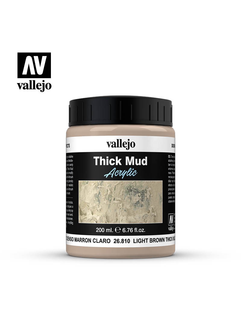Vallejo Diorama Effect - Light Brown Mud - Thick Mud 26810