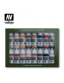 Vallejo Model Color Skintones Color Set 70125