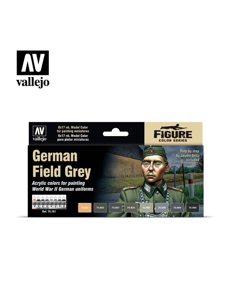 Vallejo - Model Color German Field Grey Set - 70181