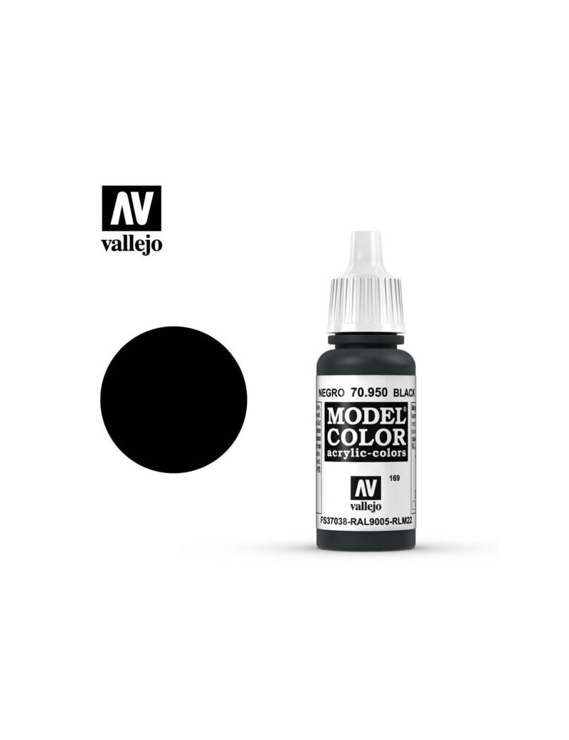 Vallejo Model Color - Black (17 ml) - 70950