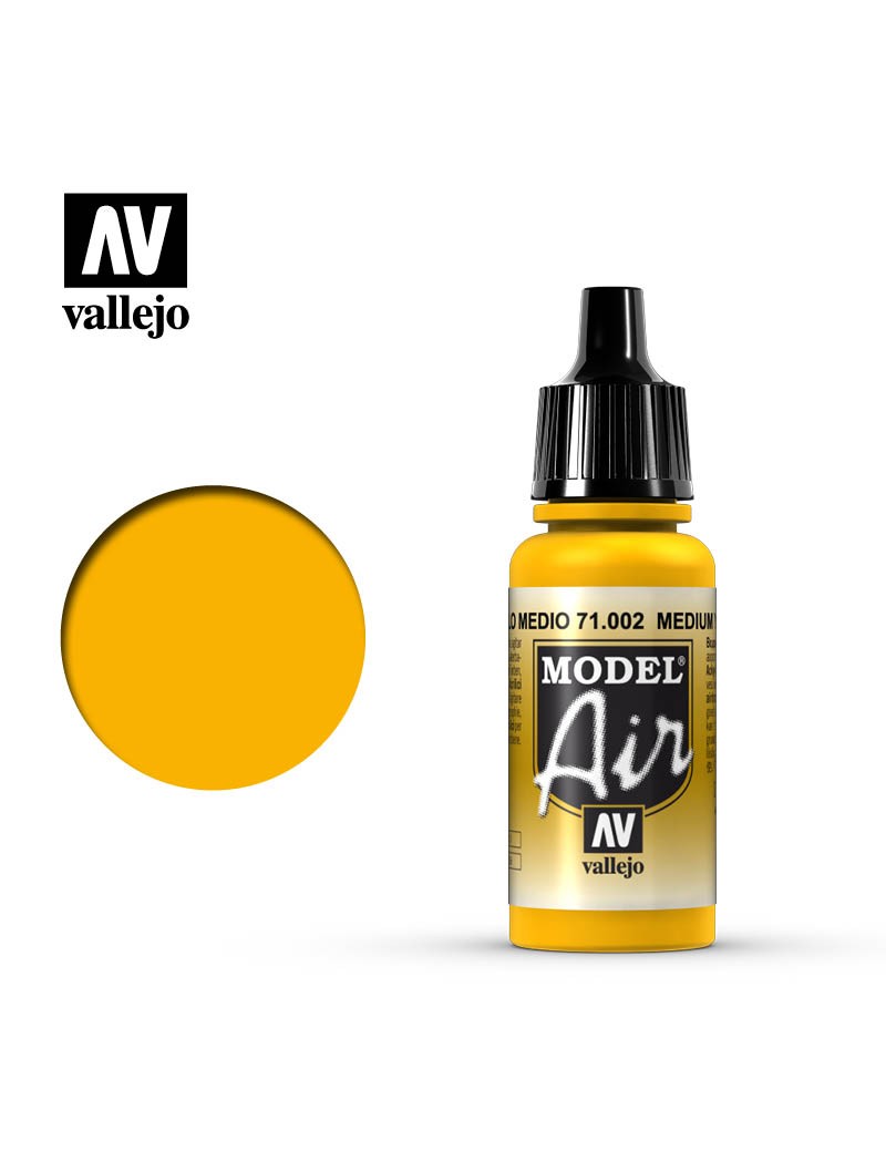 Vallejo Model Air - Medium Yellow (17 ml) - 71002
