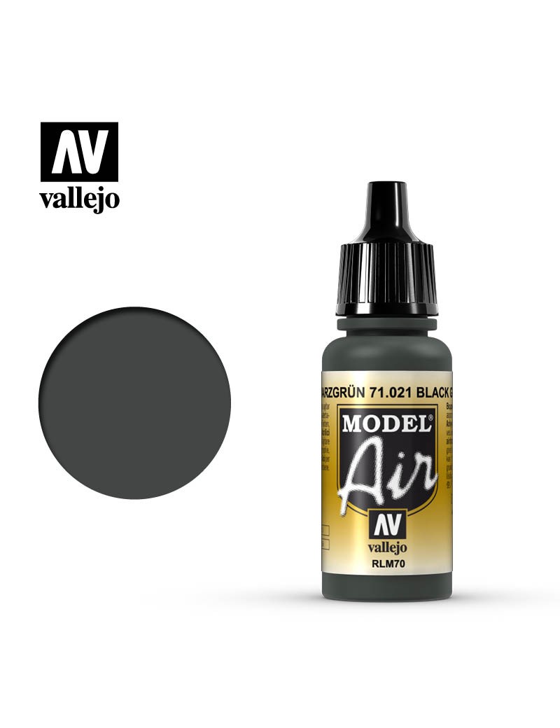 Vallejo Model Air - Black Green RLM 70 (17 ml) - 71.021