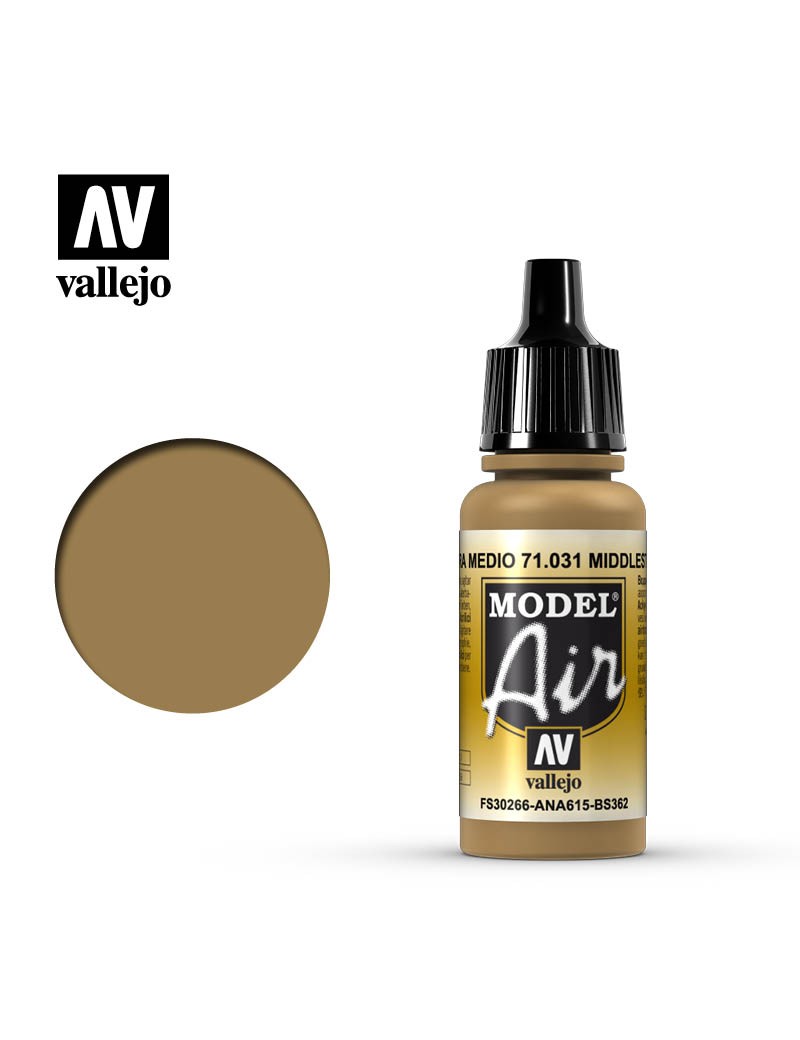 Vallejo Model Air - Middle Stone (17 ml) - 71.031