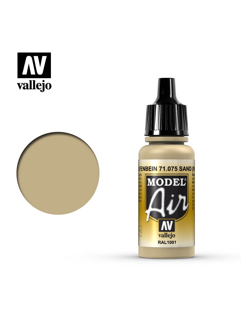 Vallejo Model Air - Sand (Ivory) (17 ml) - RAL 1001 - 71.075