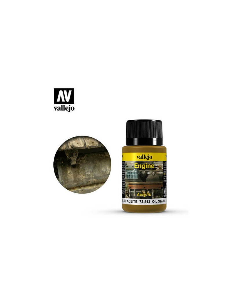 Vallejo - Weathering Effects - Oil Stains (40ml) - 73.813