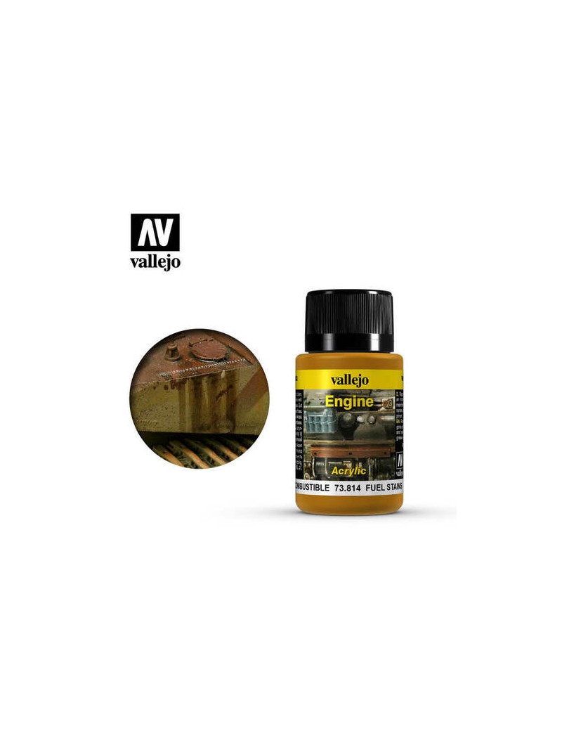 Vallejo - Weathering Effects - Fuel Stains (40ml) - 73.814