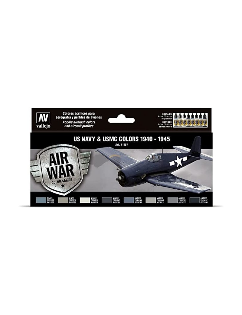 Vallejo Model Air WWII USN Aircraft Set 71157