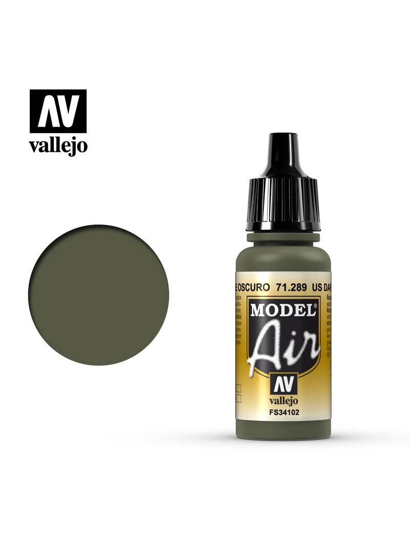 Vallejo Model Air - US Dark Green (17 ml) - FS 34102 - 71.289
