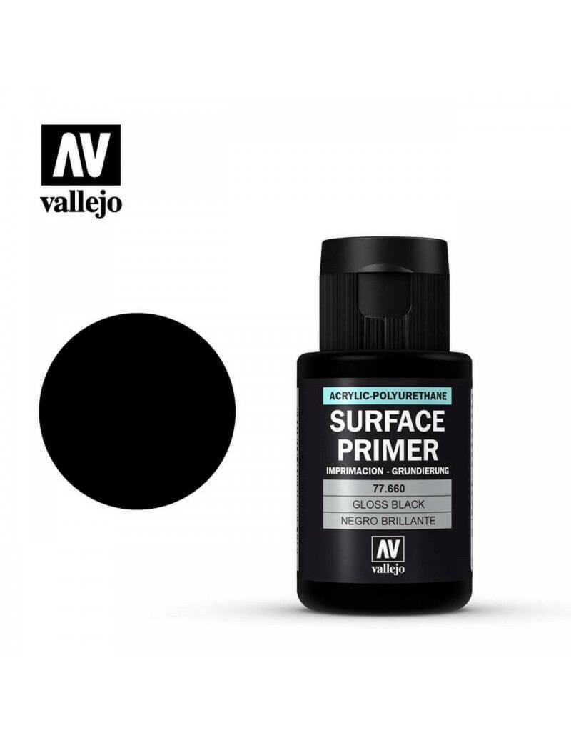 Vallejo Metal Color - Gloss Black Primer (32ml) - 77.660