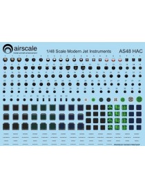 Airscale -  1/48 Modern Jet Instrument Dials (Decals) - 4813