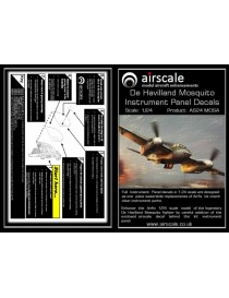 Airscale -  1/24 Mosquito Instrument Panel - 2411