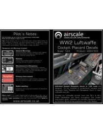 Airscale -  1/24 Luftwaffe Cockpit Placards & Dataplates (X412) - 2408