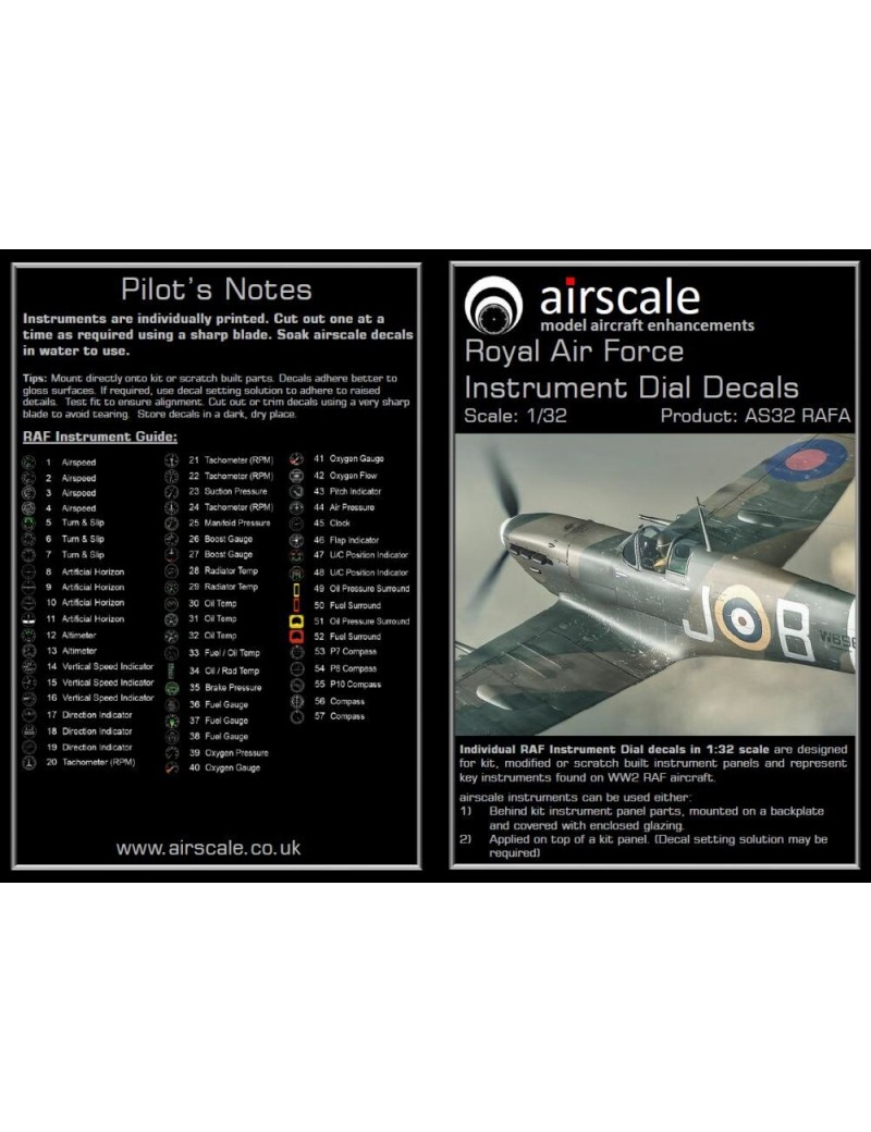 Airscale -  1/32 RAF Instruments (X81) - 3204