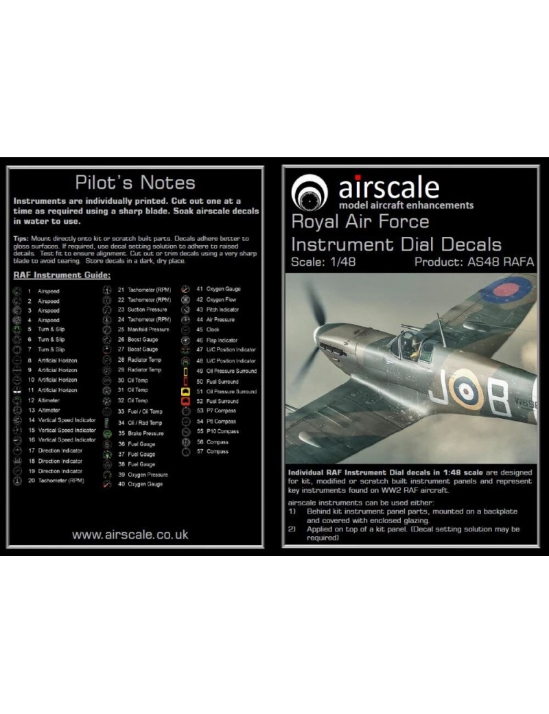 Airscale -  1/48 RAF Instruments (X184) - 4804